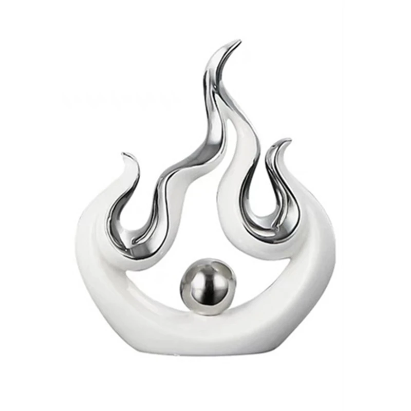 Креативные керамические аксессуары в форме огня украшение для дома гостиной