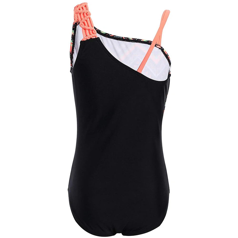 Купальники MAICO для девочек цельные купальники на одно плечо с оборкой купальный