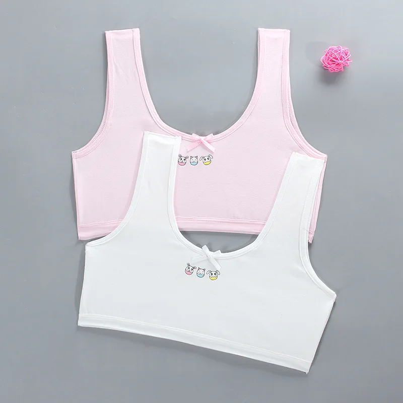 

Teenage Girls Training Bras Young Girl Bra Cotton Teenage Underwear For Kids Summer Teens Puberty Clothing Children Vest Brassie