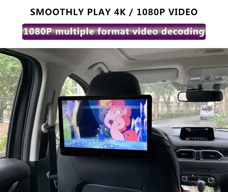 12,5 дюймов Android 9,0 1920*1080 4K 1080P Автомобильный подголовник монитор сенсорный экран wifi/Bluetooth/USB/SD/HDMI/FM/Mirroring/Miracast