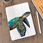 Силиконовый чехол с рисунком черепахи для Air 2 4 11,5 дюйма Pro 2020, чехол с держателем для ручек 8-го поколения 7 поколения 12,9 Pro 2018 Mini 4 5, чехол для 10,5