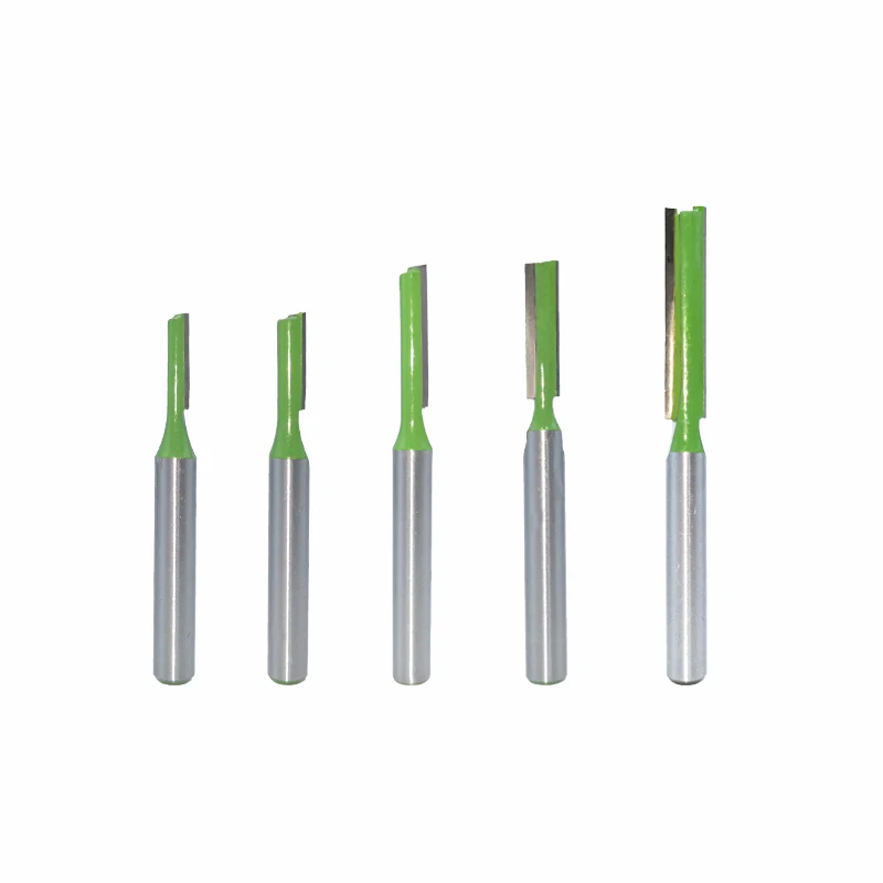 LAVIE 5 шт. 6 мм хвостовик один прямой Bit двойная фреза для дерева вольфрамовый карбид