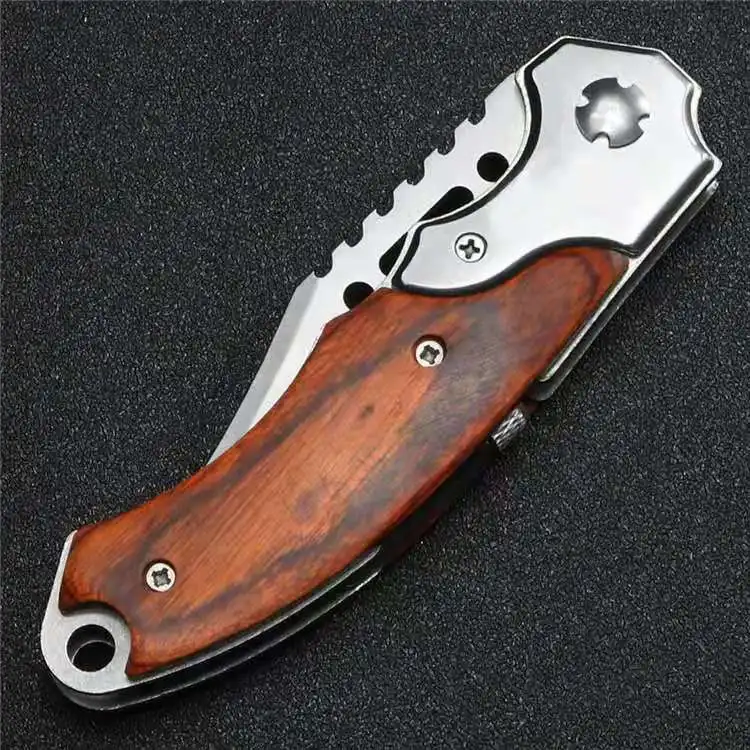 198 мм складной нож выживания тактика уличный карманный с светодиодный фонарик