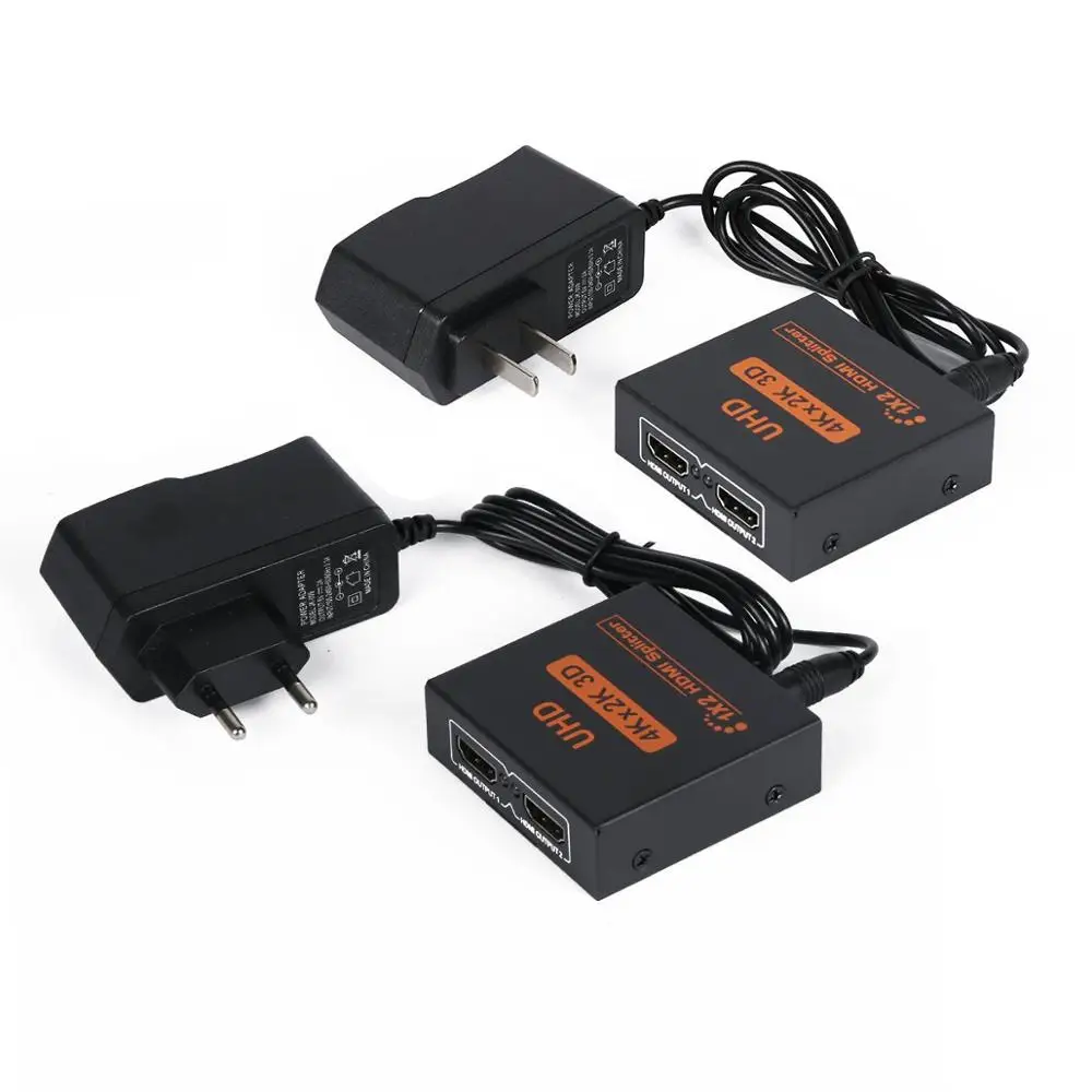 HDMI 1.4b UHD 3D 4K * 2K Full HD 1080p сплиттер 1X2 2 порта концентратор репитер усилитель с 5 В DC