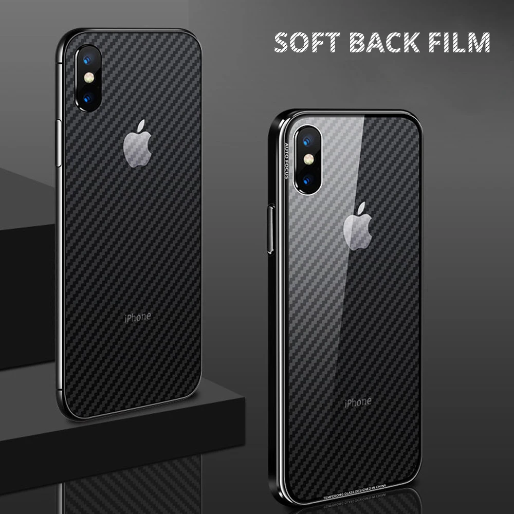 3D Защитная пленка для задней панели экрана iPhone X Xs Max HD четкая задняя XR 6 7 8 plus