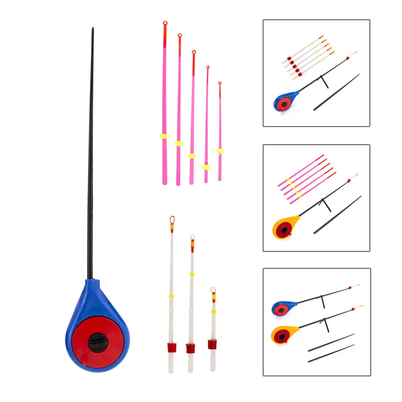 Ледяная удочка зимняя спортивная портативная набор наконечников рыболовные