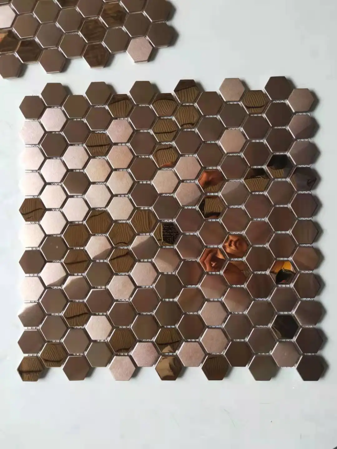 Прямая цена от производителя милая шестиугольная металлическая мозаичная