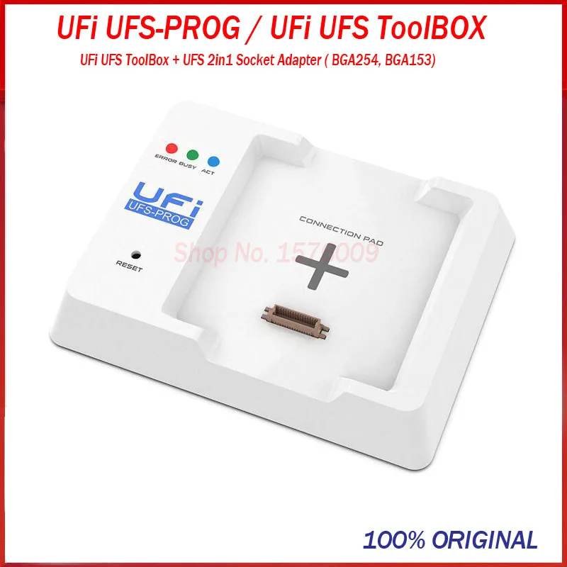 2022 новый оригинальный UFi-UFS ящик для инструментов + UFS 2 в 1 адаптер розетки (BGA254 BGA153)
