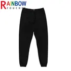 Брюки Rainbowtouches мужские из чистого хлопка, Повседневные Дышащие Спортивные Штаны унисекс, утепленные плюшевые, на осень