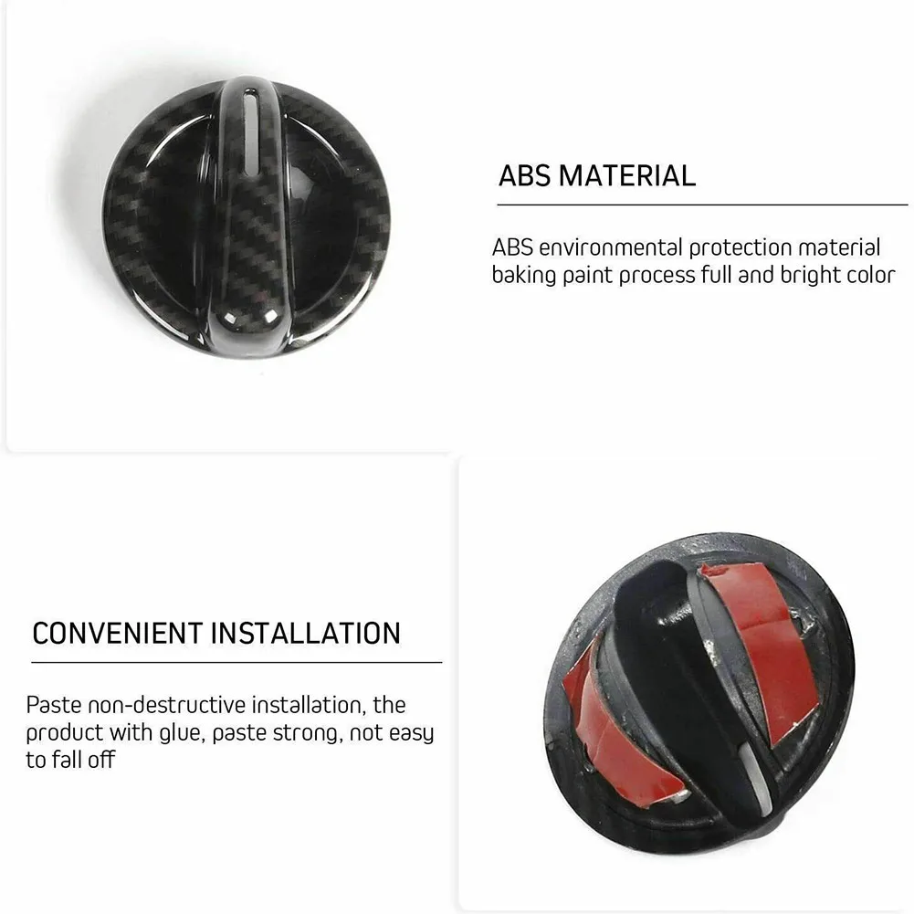 

Trim Button Cover 2007-2010 ABS Air Conditioner Carbon Fiber Dashboard Glossy