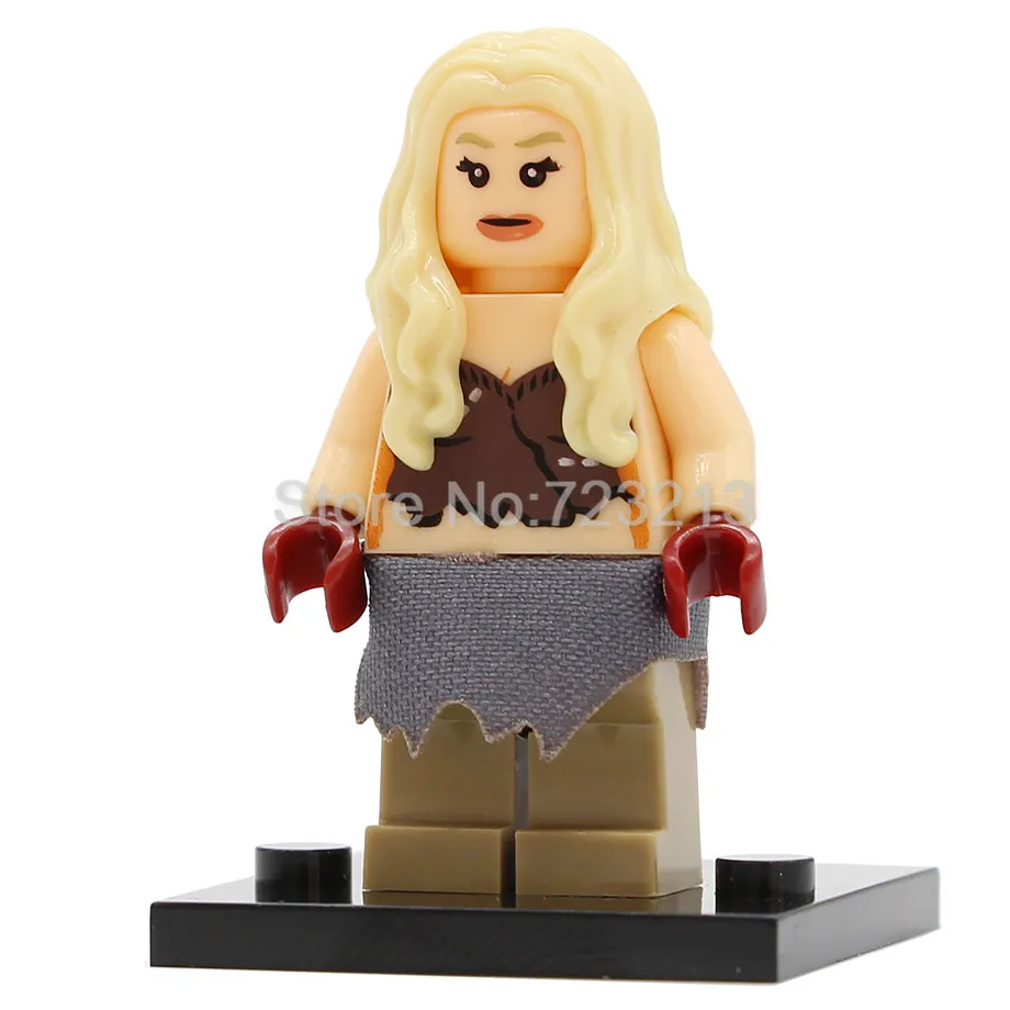 Daenerys Targaryen Новая игра престолов Сезон 8 фигурка Джон Сноу беньен Старк белый Walker Wights Джор мормонт самвелл Тарли строительные блоки игрушки - Цвет: Daenerys Targaryen