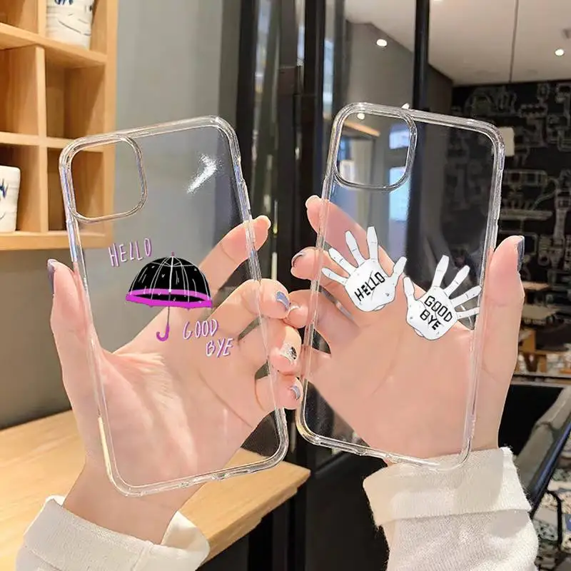 

New TV The Umbrella Academy Phone Case Transparent for Clear iPhone 11 12 mini pro XS MAX 8 7 6 6S Plus X 5S SE 2020 XR