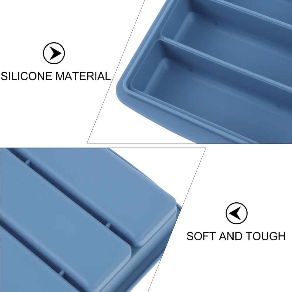 

1pc 6 Grids Ice Cube Tray Silicone Ice Cube Mold Ice Cuber Maker Food Storage Box