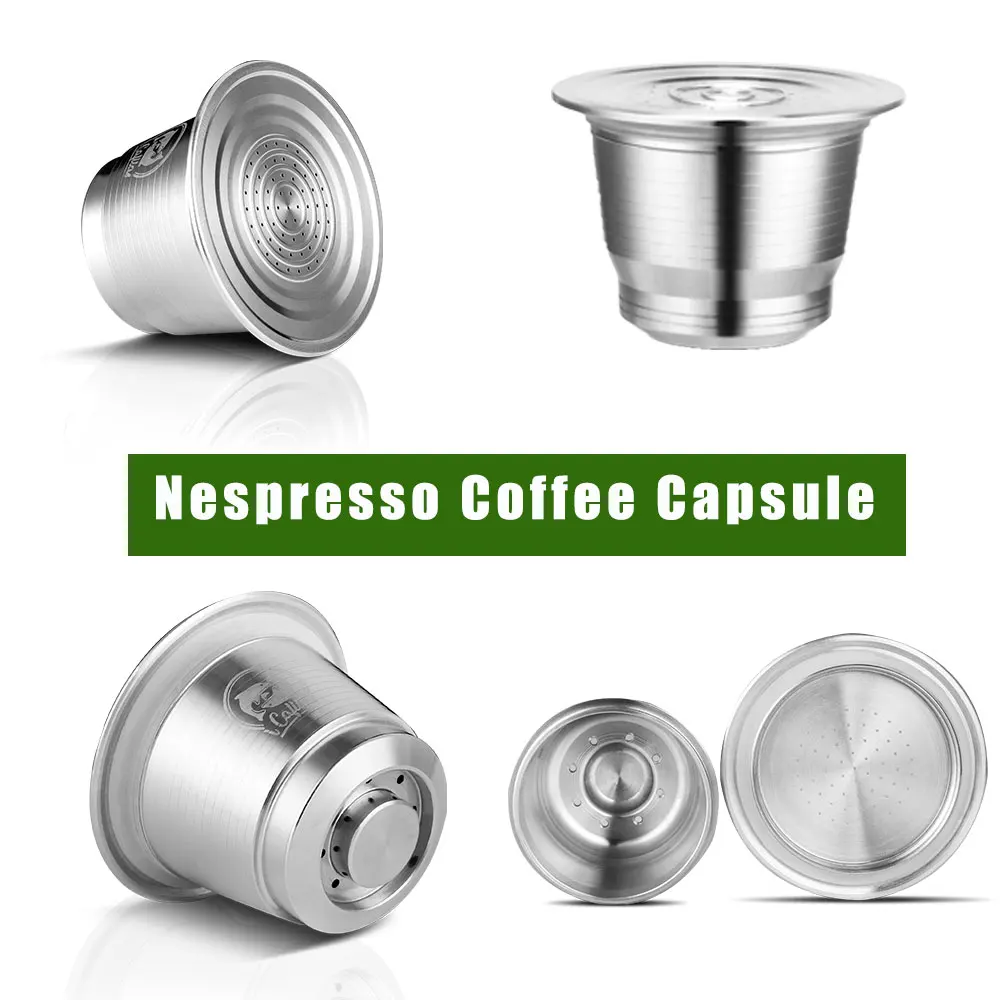 ICafilas для капсулы кофе nespresso нержавеющая сталь многоразовый фильтр Pod подарок