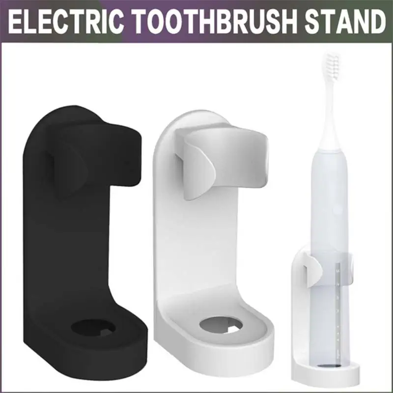 

Electric Toothbrush Holder Traceless Toothbrush Stand Rack Wall-Mounted Bathroom Electric Toothbrush Holder