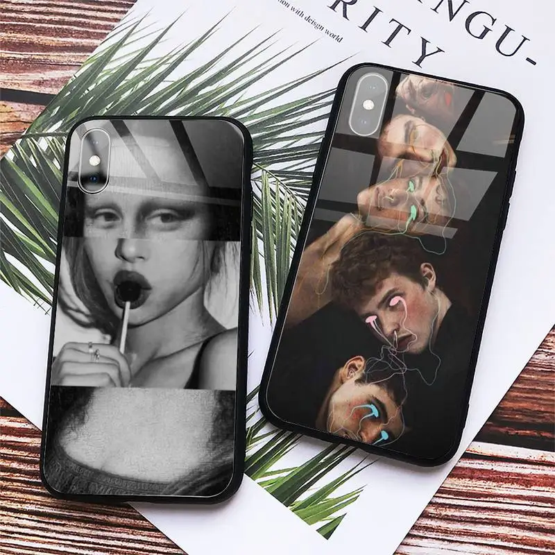 

Retro Vintage Statue David aesthetic Phone Case Tempered glass For iphone 6 7 8 plus X XS XR 11 12 13 PRO MAX mini