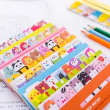 Kawaii блокнот для заметок, креативные милые животные, Липкие заметки, индекс, он, планировщик, канцелярские товары, школьные принадлежности, бумажные наклейки
