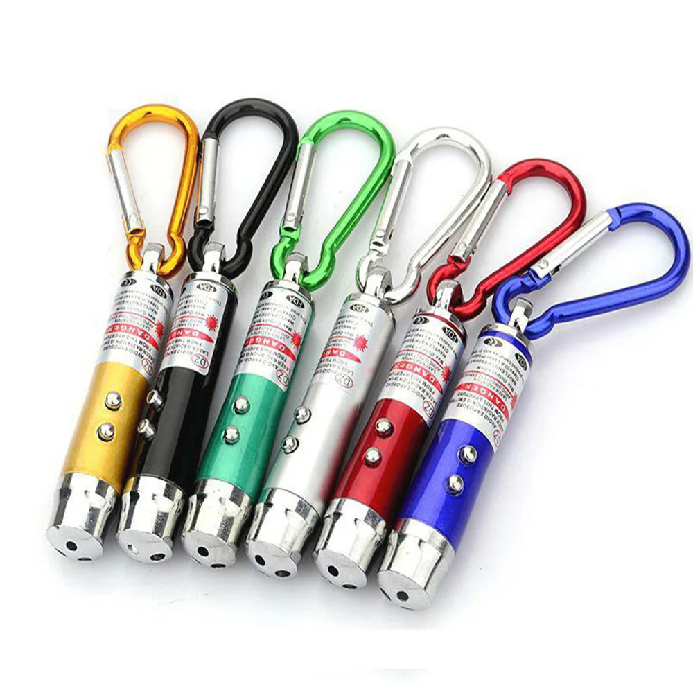 

3 in 1 Mini LED FlashLight UV Torch With Keychain For Outdoor Aluminium Alloy Portable