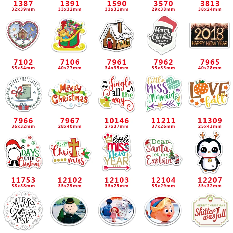 Бесплатная Доставка 30 шт. Рождественский персонаж плоское украшение из смолы PR