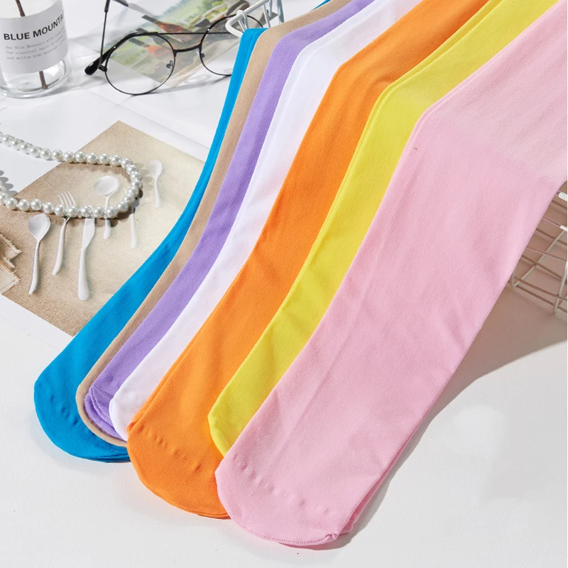 Колготки женские Осенние розовые красные желтые синие черные 80D | Женская одежда