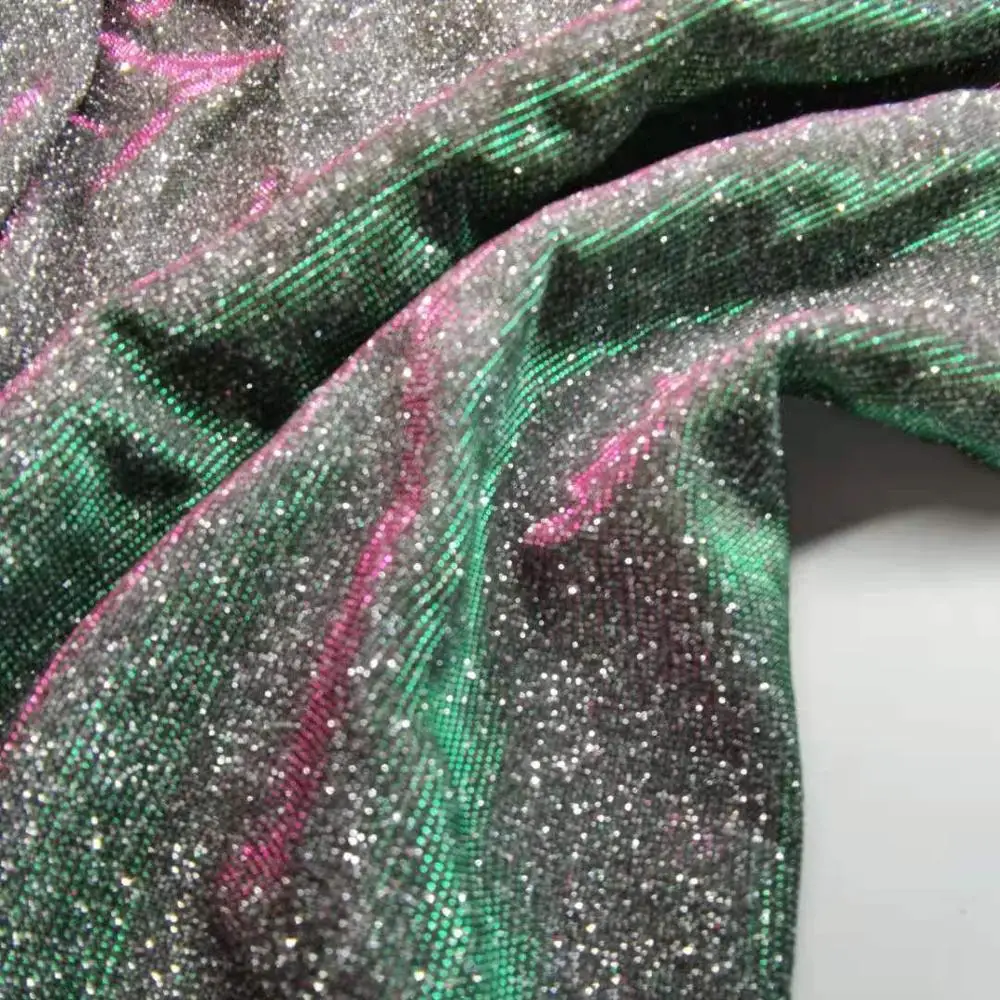 Вечерние Платье Ткань блеск сверкающий эластичные ремесло Материал украшение в