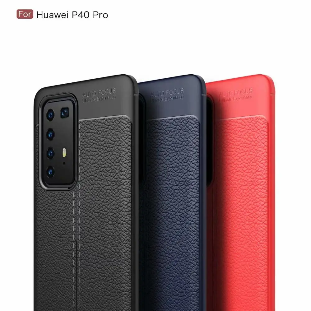 

Dermatoglyph Soft Cover Full Protection Carbon Fiber TPU Silicone Phone For Huawei Mate 30 Pro 20 X P40 Pro P30 Pro P20 Case