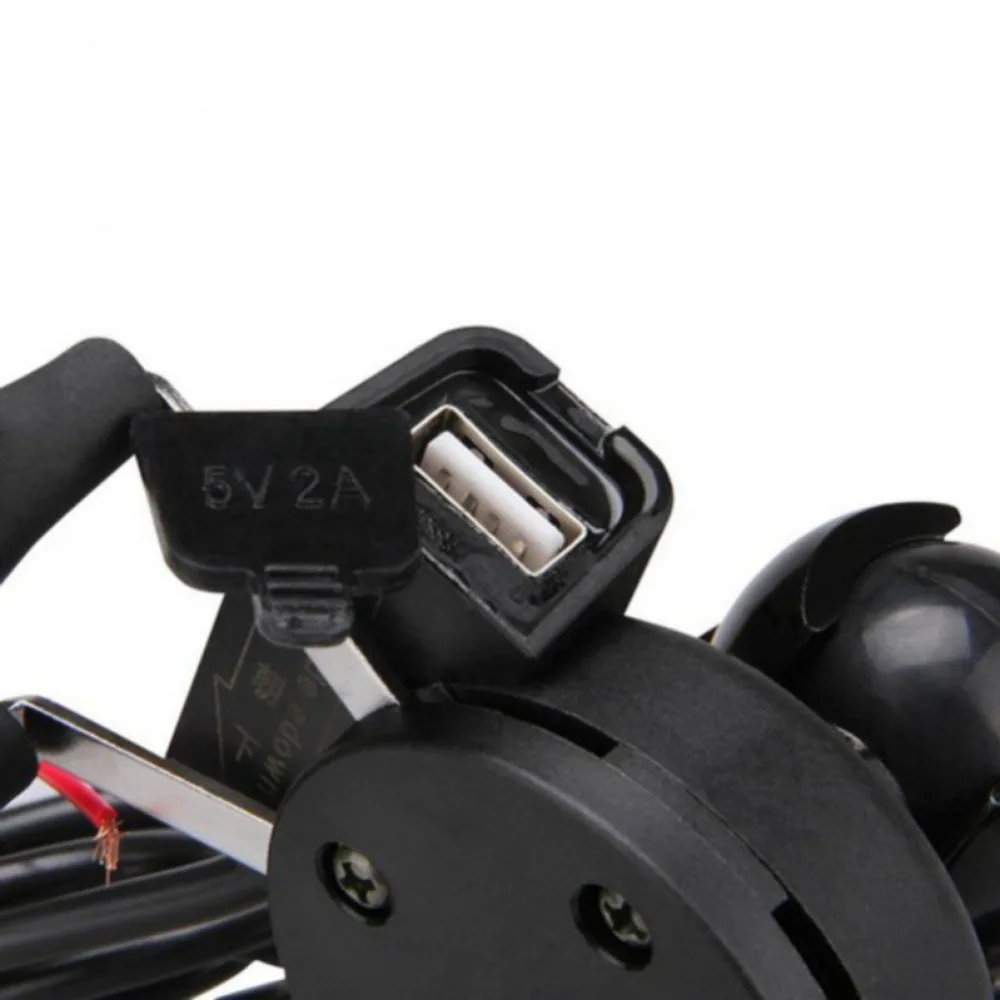 Горячая новинка универсальный держатель для телефона мотоцикла USB зарядка 2 в 1