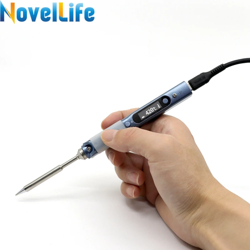 Умный паяльник с регулируемой температурой портативная цифровая сварочная