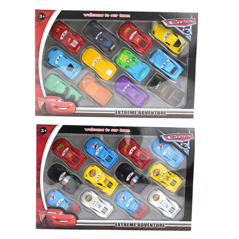 12 шт./компл. Disney Pixar машина 3 Lightning McQueen Джексон Storm Материал Мак дядя грузовик 1:55