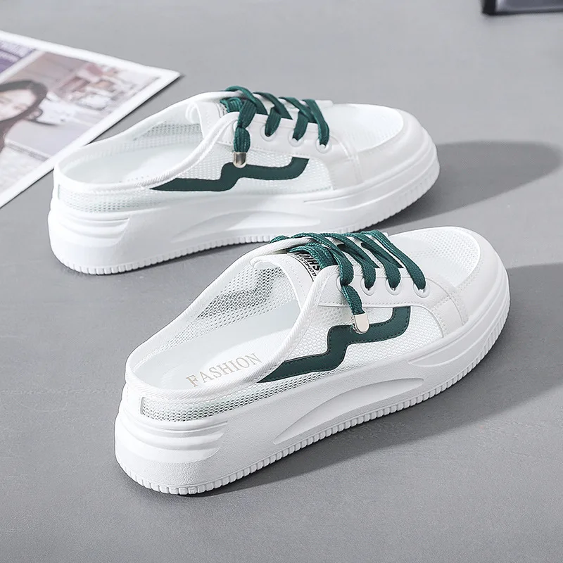 

Comfortable Women Platform Shoes Casual Breathable Slippers Fashion Flat Sneakers Female Outdoor Walking Shoes Woman Slippers