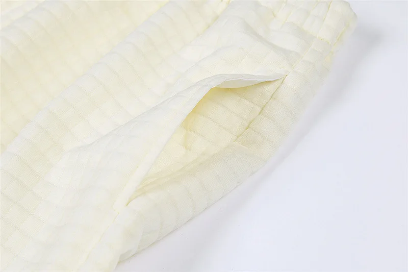 WannaThis Autumn 2 Pieces Sets Women Crop Top and Pant Leggings Loose Basic Beige Fashion Casual Slim Fit Soft Comfortable Set |