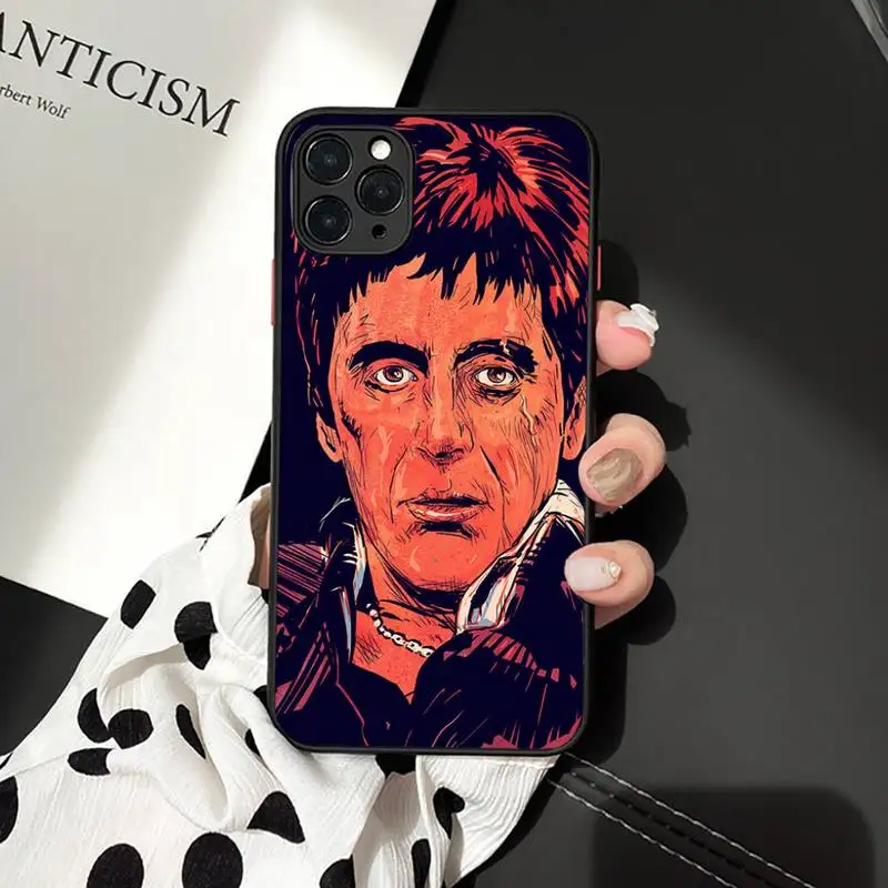 

Scarface Tony Montana Thriller horror movie Phone Cases Matte Transparent for iPhone 7 8 11 12 s mini pro X XS XR MAX Plus cover