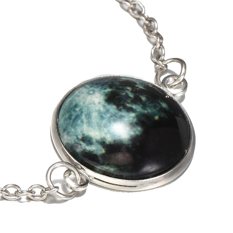 Браслет с подвесками Match Right светящийся в темноте цельный лунный для женщин