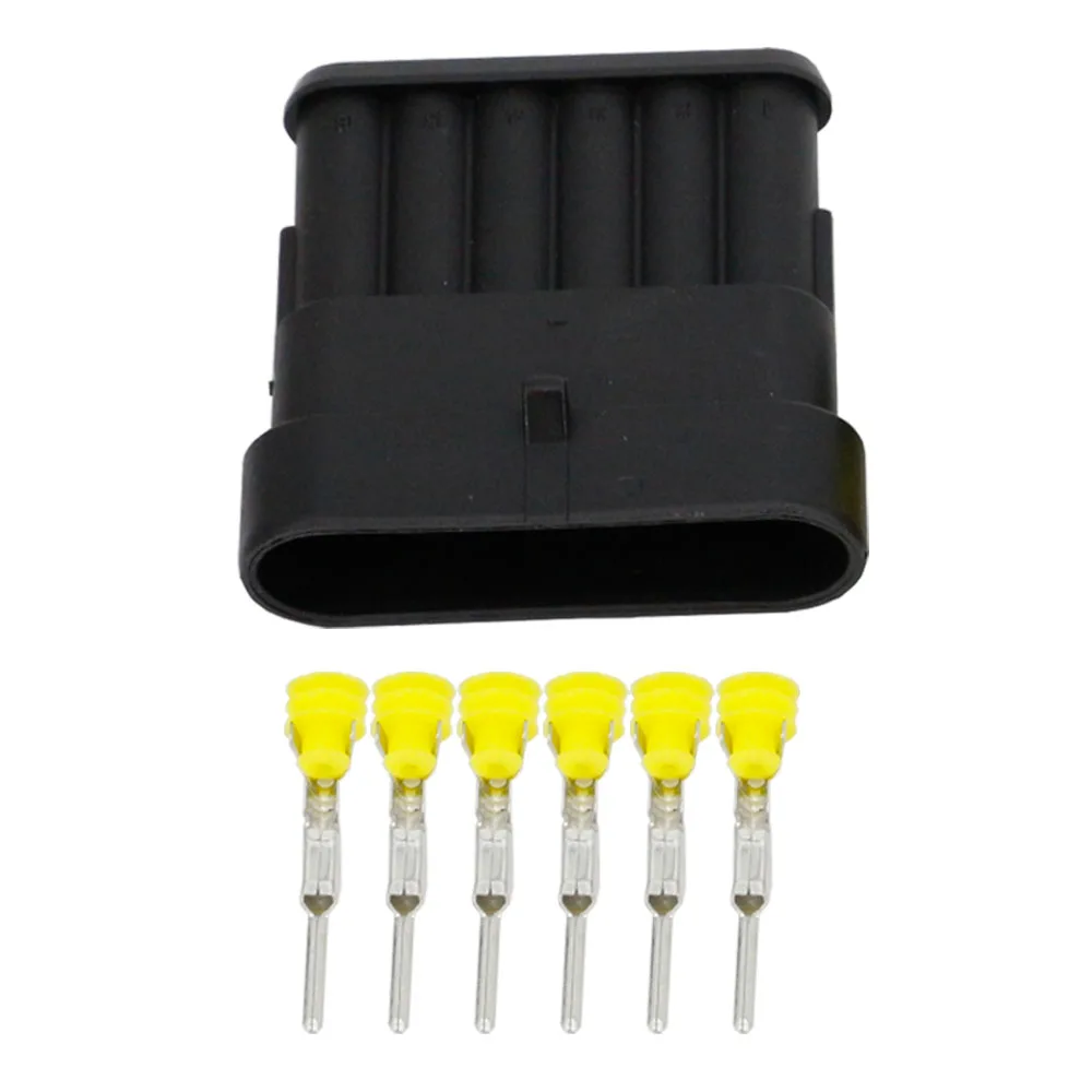 5 комплектов 6 Pin AMP 1 разъем DJ7061 1.5 11/21 водонепроницаемый Электрический провод