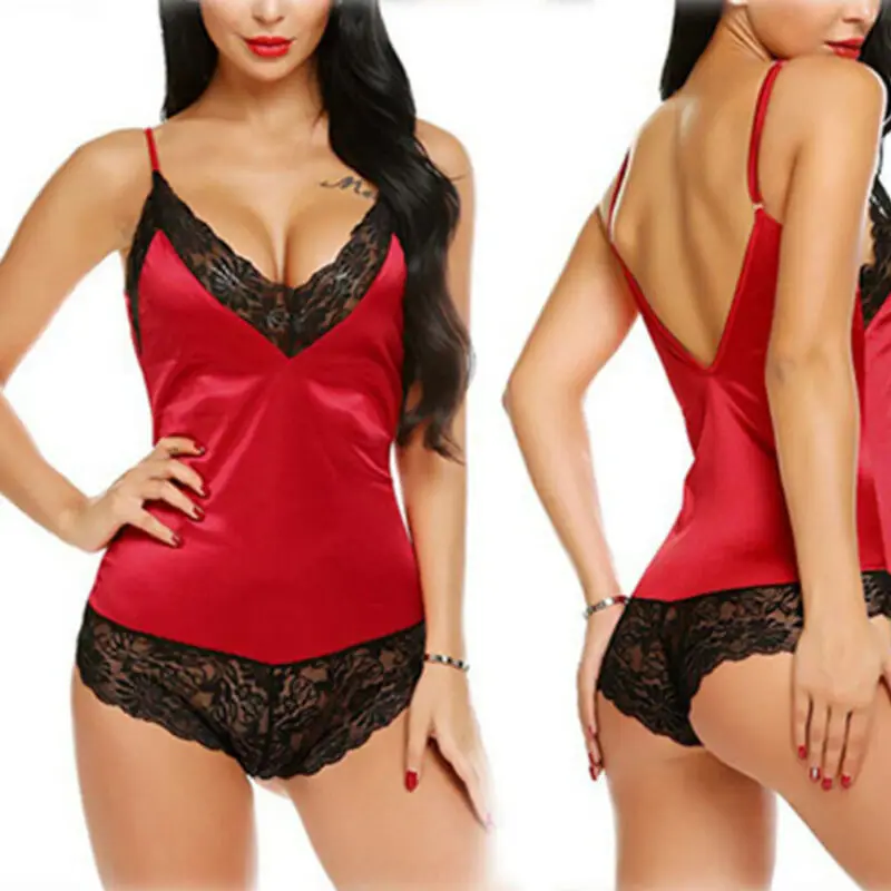 Размера плюс для женщин Кружева устанавливает сексуальное нижнее белье Ночная