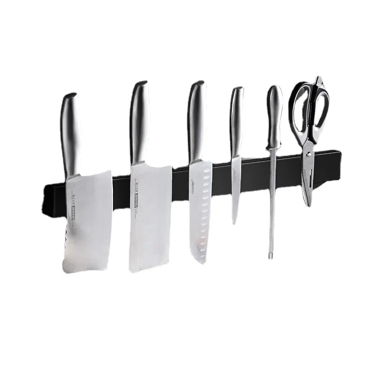 

Punch-free Knife Stand Wall-Mounted Stainless Steel Magnetic Knife Holder Magnet Kitchen Storage Cocina Kitchen Accessories