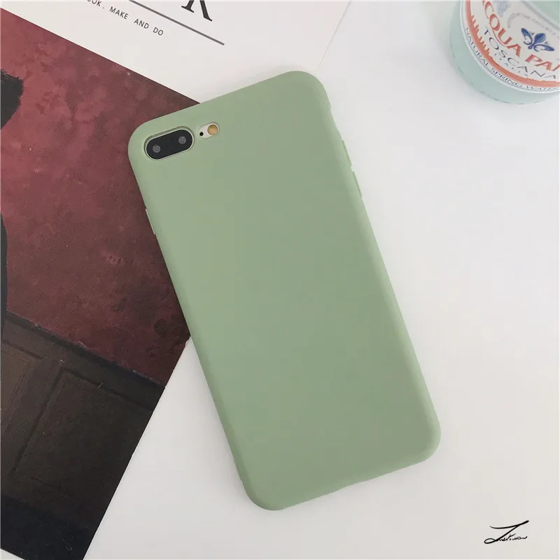 Матовый чехол зеленого маття для телефона Xiaomi Mi 8 9 se 9t 10 11 pro a1 a2 a3 mia1 mia2 mia3 lite note 3