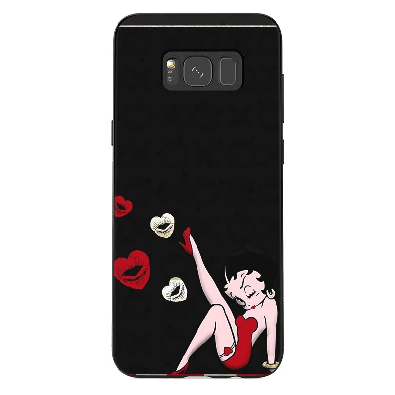 Силиконовый Мобильный чехол для телефона для samsung A70 A60 A50 A40 A20 A30 A10 A9 A8 A7 A6 A5 плюс Чехол для нового IPad Betty Boop