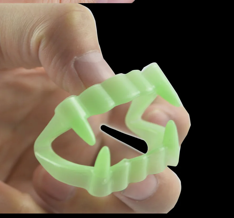 

Halloween Masquerade Cosplay Costume Prop Luminous Vampire Fake Teeth Halloween Cosplay Monster Werewolf Zombie Fangs