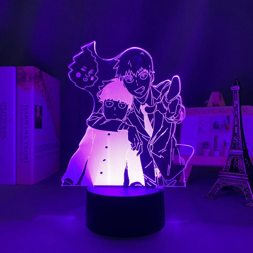 

Светодиодная настольная лампа для спальни, с 3D рисунком