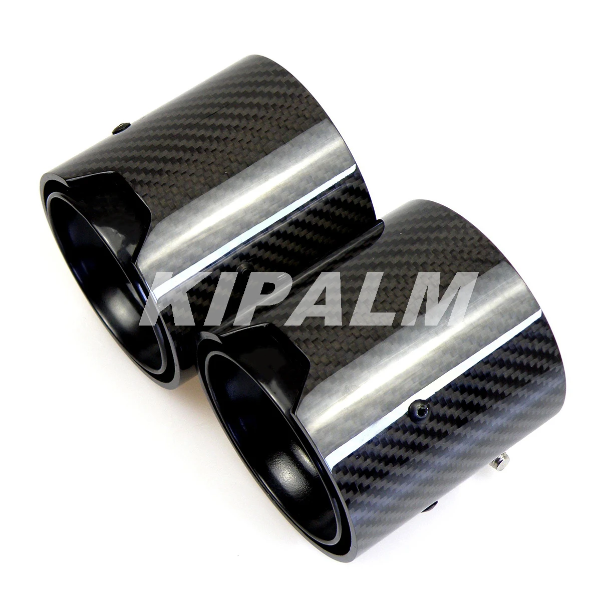 

Car Exhaust Pipe M LOGO black stainless steel Carbon Fiber Exhaust Tips for BMW M235i M240i M335i M340i M435i M440i