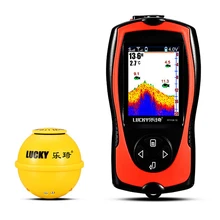 Portable Fish Finder Handheld Wireless Fishfinder Sonar Sensor Depth Locator Fishing Gear LCD Display Boat Sea Fishing Equipment