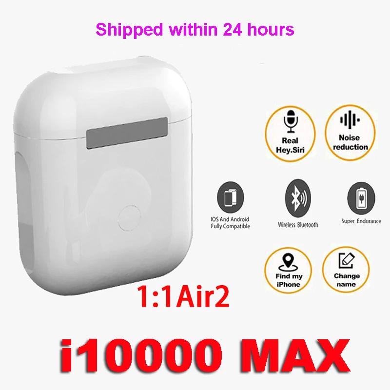 

Original i10000 MAX TWS 1:1 GPS Rename Wireless Bluetooth Headsets PK i7 i11 i14 i15 i16 i18 i30 i10 i20 i1000 i5000 i9000PRO