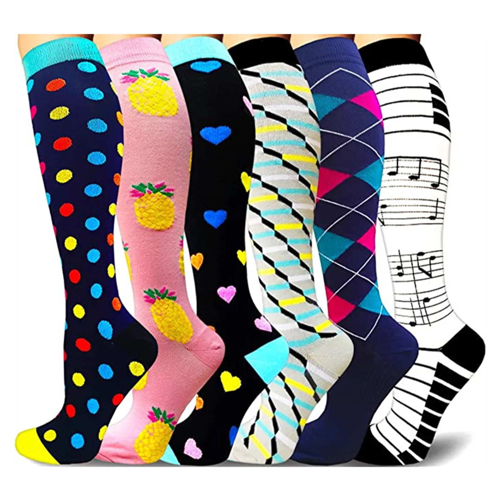 3/5/6/7/8Pairs Stockings Compression Golf Sport Socks Medical Nursing Stockings Prevent Varicose Veins Socks Fit For Rugby Socks