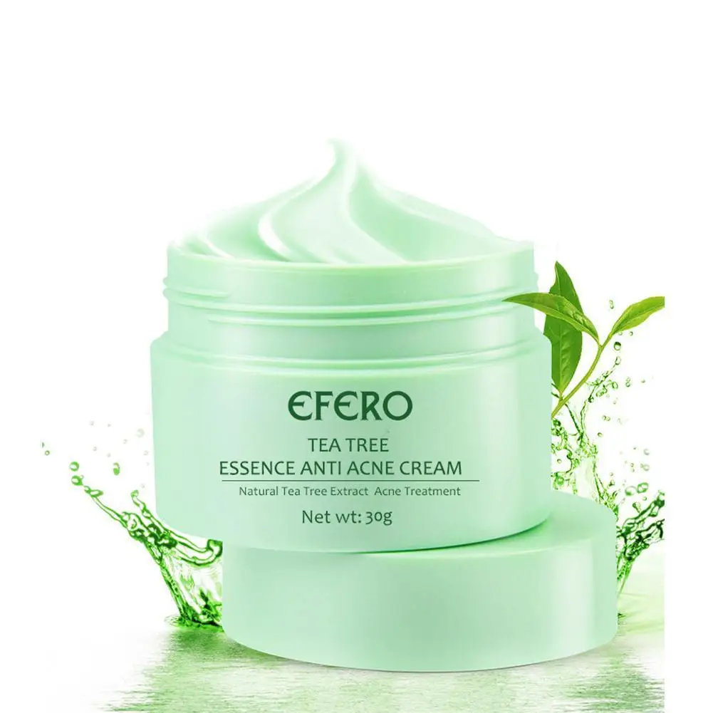 

Efero Tea Tree Essence Anti-acne Cream Natural Acne Whitening Aging Moisturizer Cream Face Anti Anti Treatment Wrinkle Crea L3B0