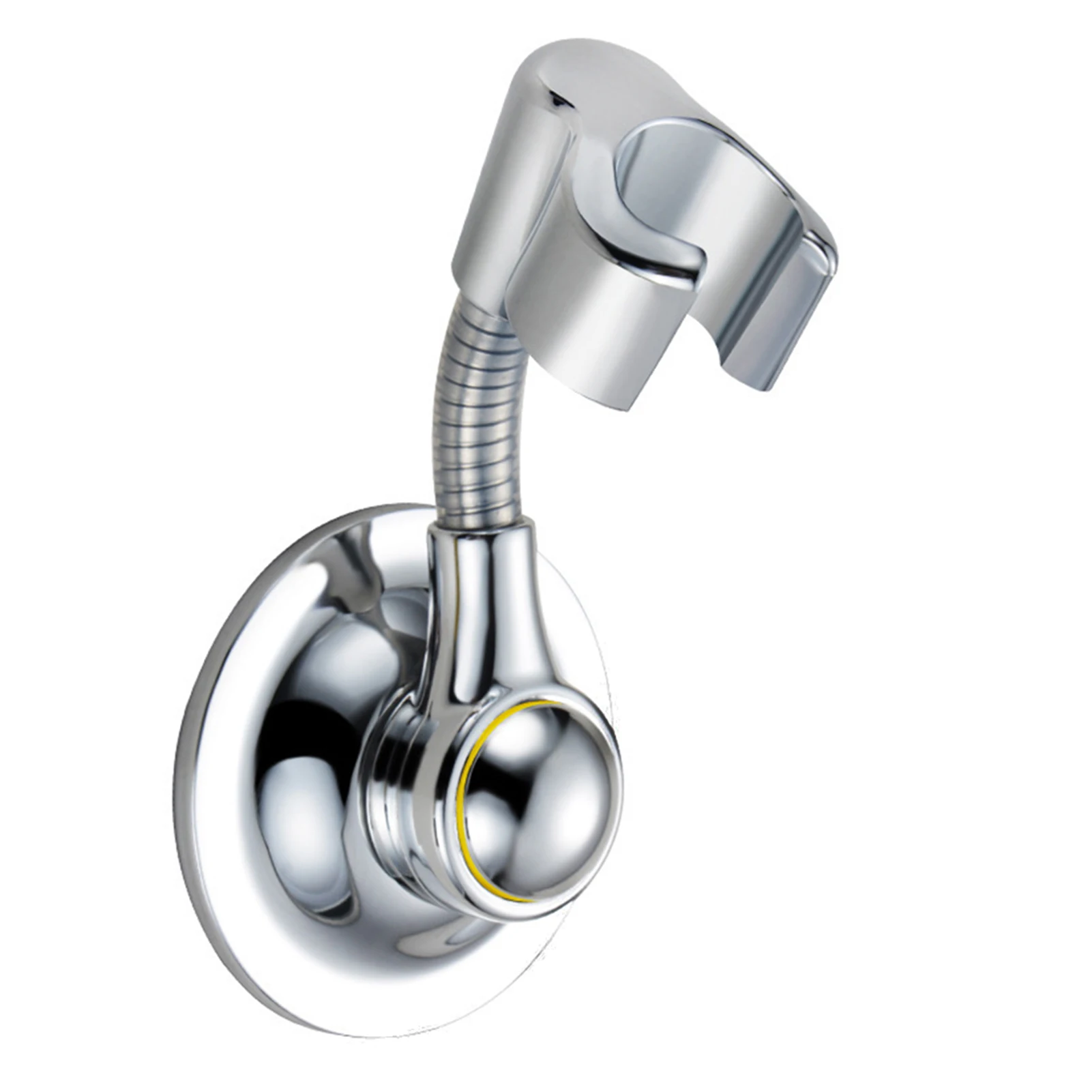 

Home Bathroom Space Saving Storage Bracket Adjustable Height Shower Head Holder Wall Mounted Universal Easy Install Suction Cup