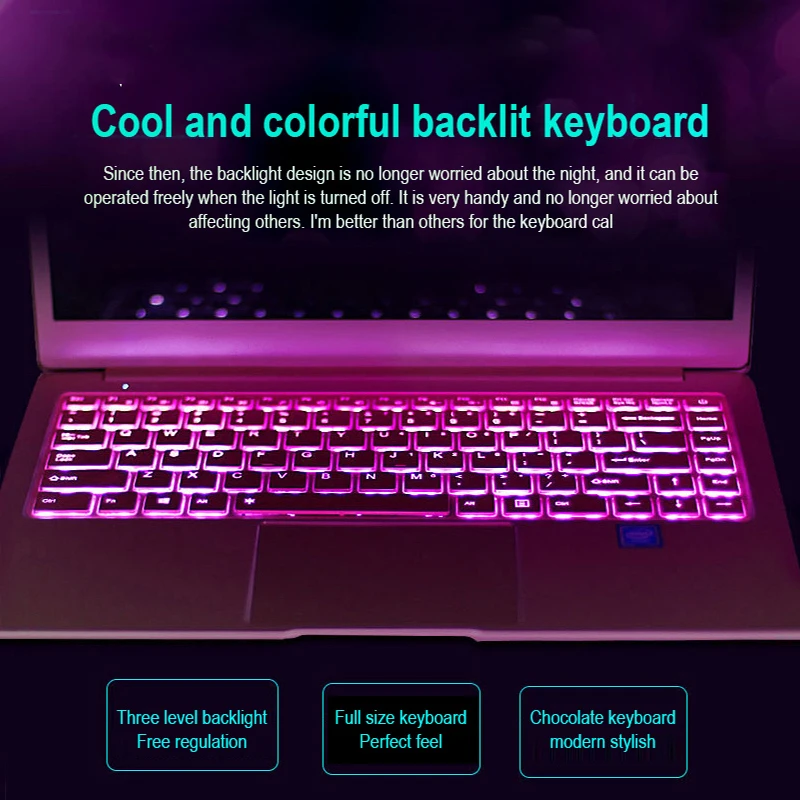 Ноутбук 14 0 дюймов HD экран 1080P Intel Celeron N4100 ОЗУ 8 Гб|Клавиатуры| |