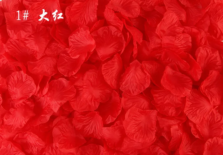 1 BacklakeGirl Новинка 1000 штук 5*5 см романтические шелковые лепестки роз для романтические украшения для свадьбы искусственные лепестки роз Свадебные - Цвет: 1