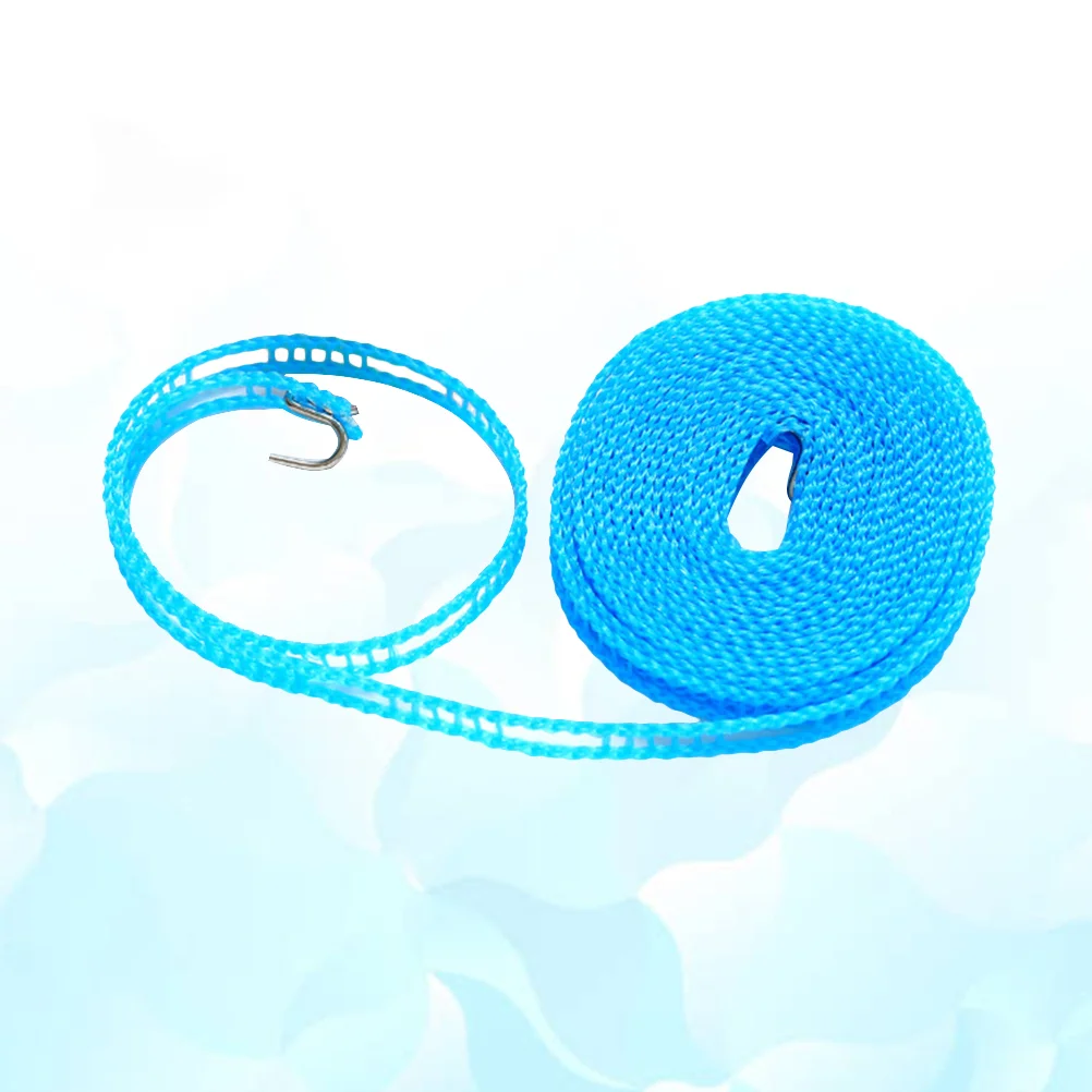 

2pcs Nylon Clothesline Fence Style Windproof Clothes Drying Rope Travel Clothes Line Portable Laundry Line Hanger Rope For