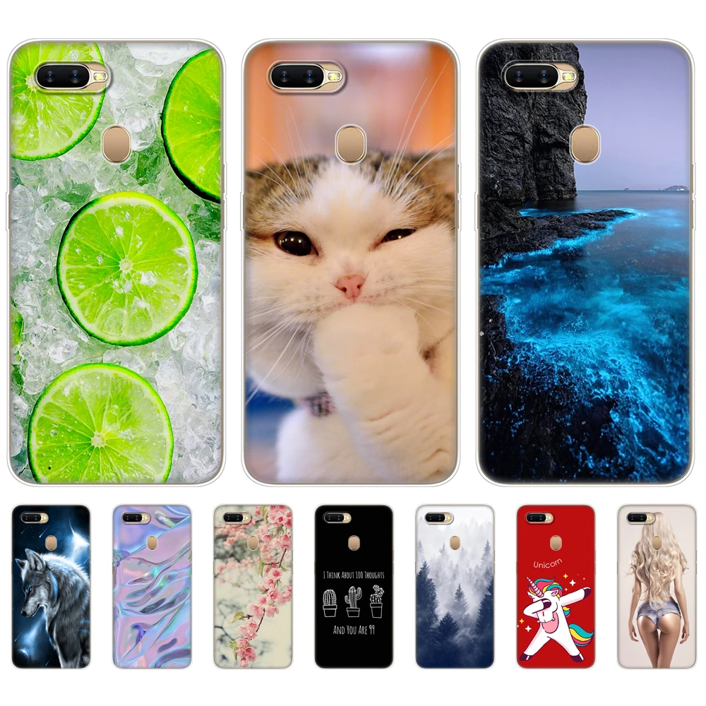 Для OPPO A5S чехол 6 2 &quotМягкий Силиконовый ТПУ для задней панели телефона Oppo A 5S OppoA5s